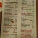 Woodlands Restaurant menu