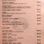 LX Brasserie menu