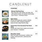 Candlenut Restaurant Menu